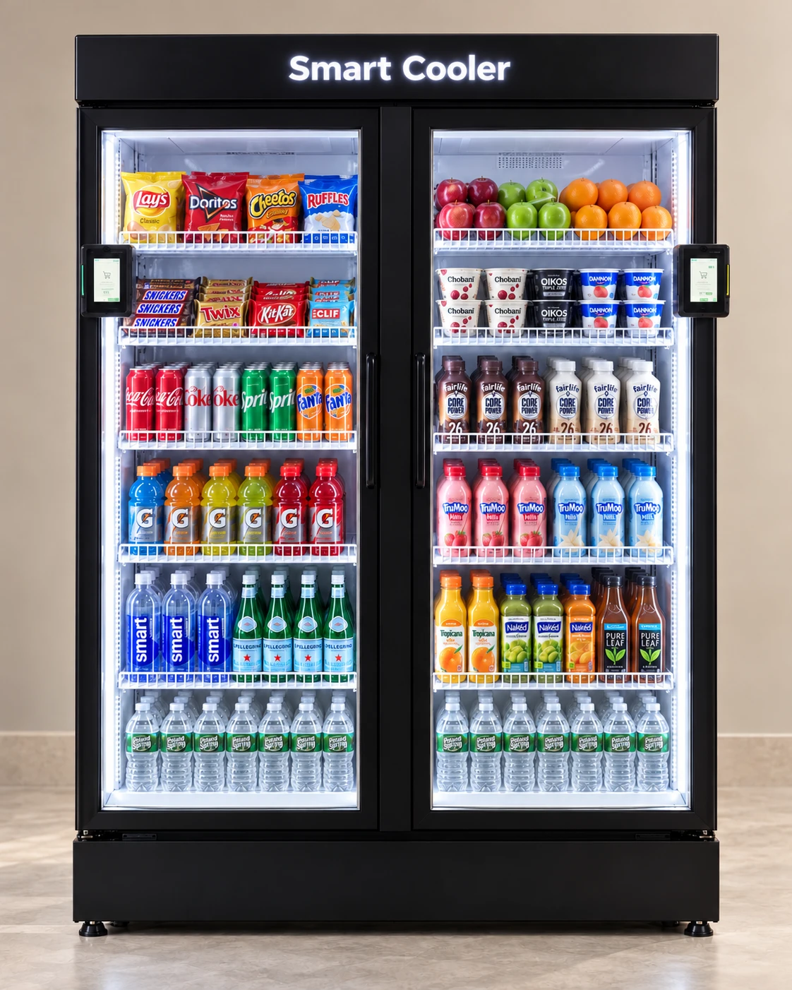 Daily Break double-door AI Smart Cooler